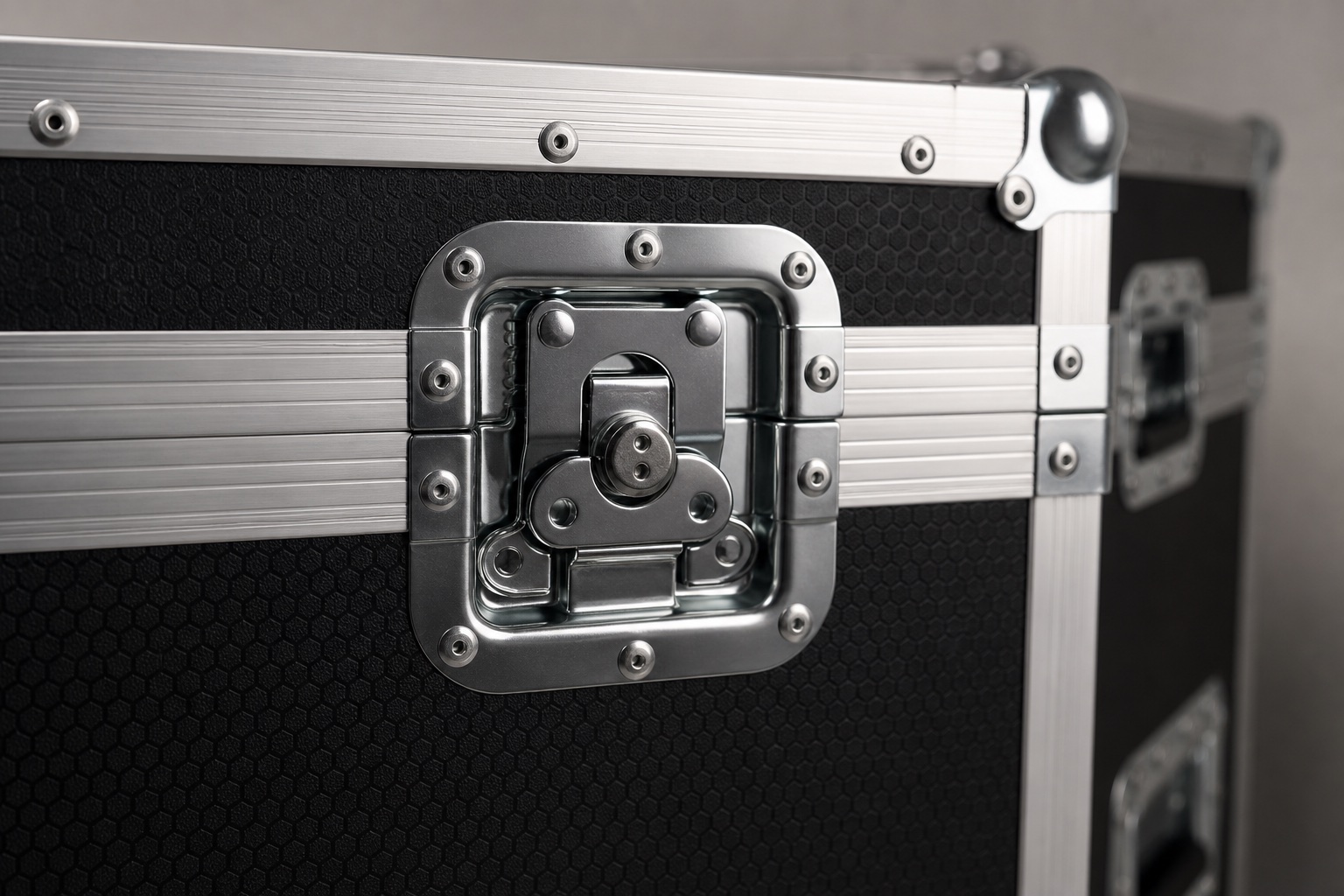 Recessed butterfly latch detail