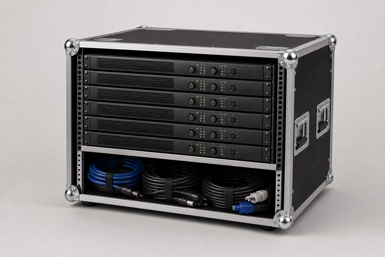 6U amplifier rack case